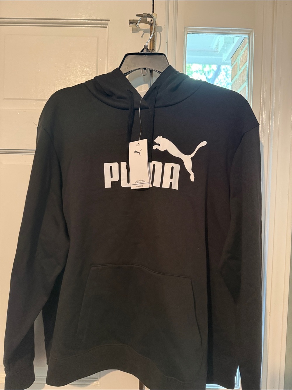 Puma Black Crewneck Pullover with White Logo